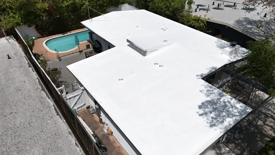 Foam Roofing Install